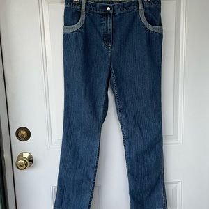 •Hanna Andersson• Girls Rolled Cuff Blue Jeans - Size 12